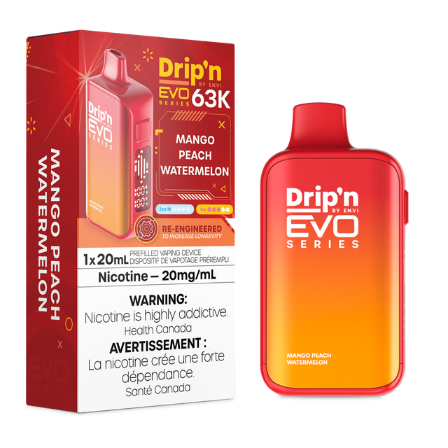 DRIP’N 63K –  MANGO PEACH WATERMELON