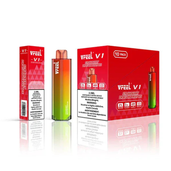 VFEEL V1 6000 Puffs - Strawberry Dragonfruit Ice