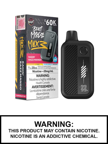 FLAVOUR BEAST BEAST MODE MAX 3 60K - Ragin Razz Mango Iced