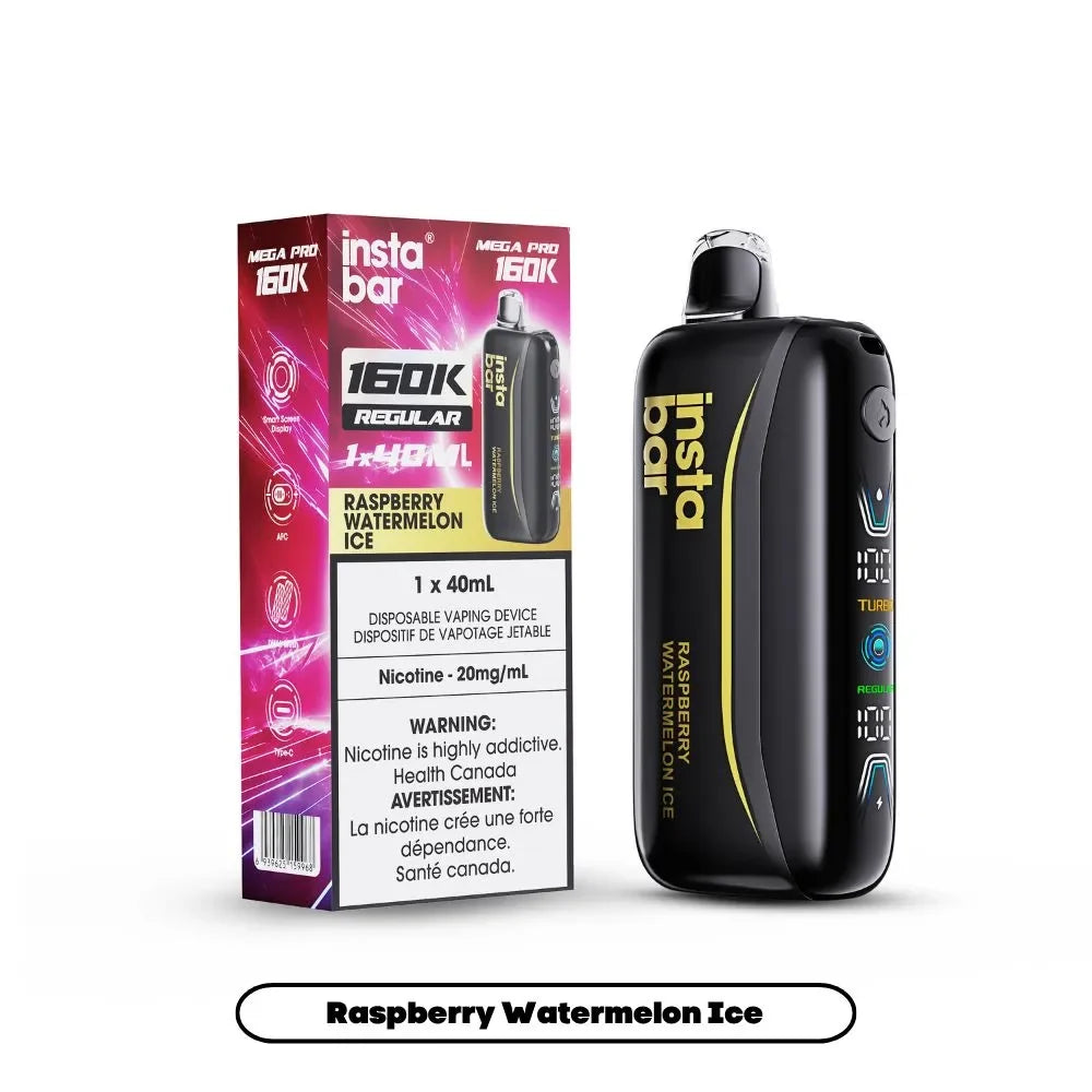 INSTA BAR MEGA PRO 160K - Raspberry Watermelon Ice