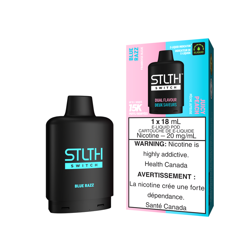 STLTH SWITCH 15K BLUE RAZZ & JUICY PEACH