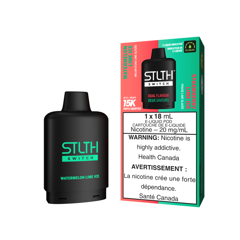 STLTH SWITCH 15K WATERMELON LIME ICE & STRAWBERRY LIME ICE