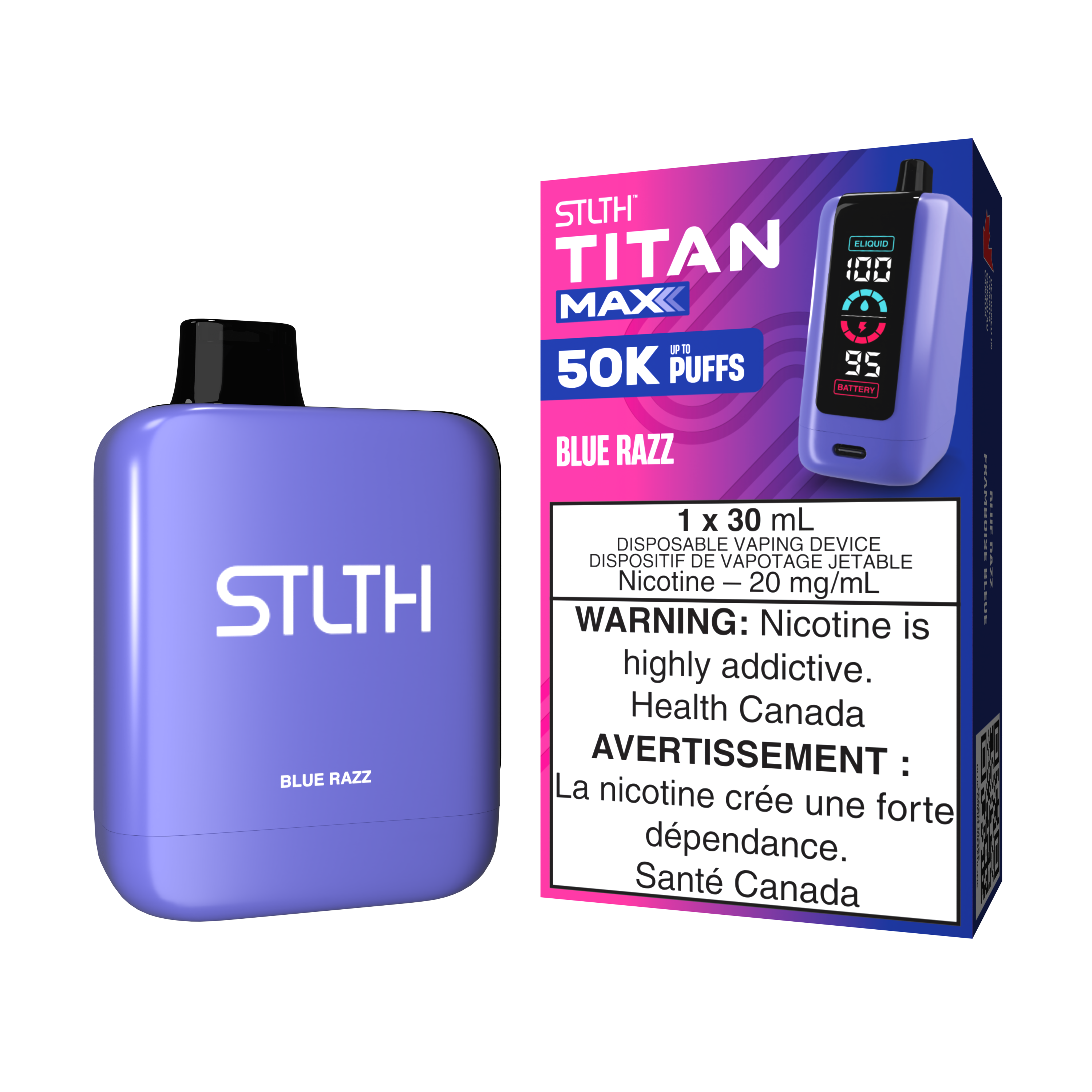 STLTH TITAN MAX - Sour blue razz ice