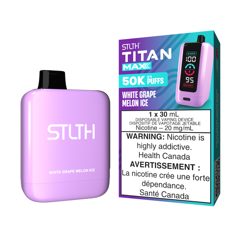 STLTH TITAN MAX - White Grape Melon Ice