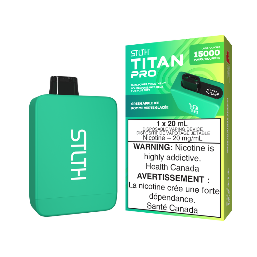 STLTH TITAN PRO - Green Apple Ice