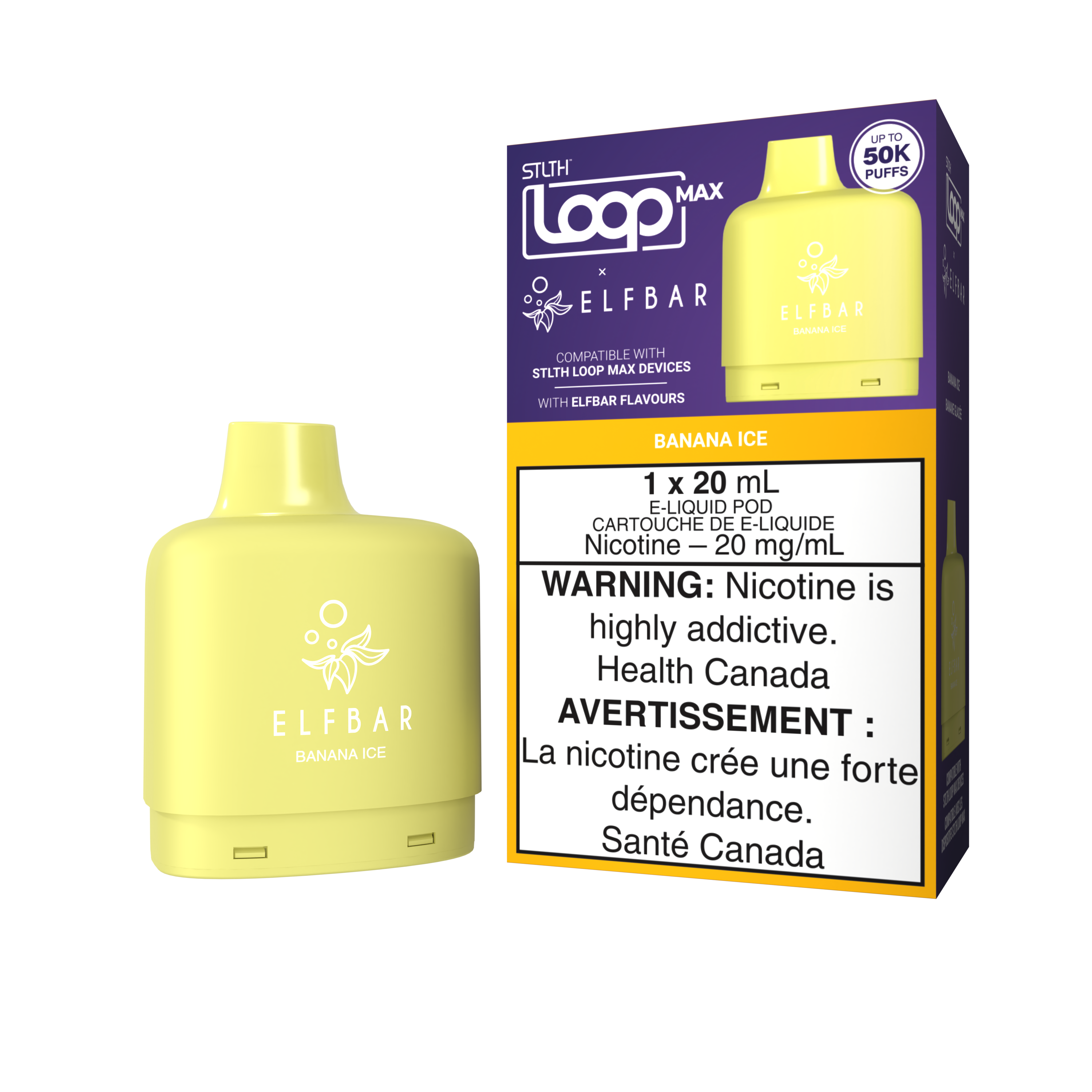 STLTH LOOP MAX X ELFBAR POD PACK - Banana Ice