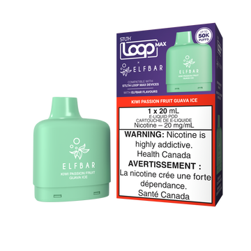STLTH LOOP MAX X ELFBAR POD PACK - Kiwi Passionfruit Guava Ice