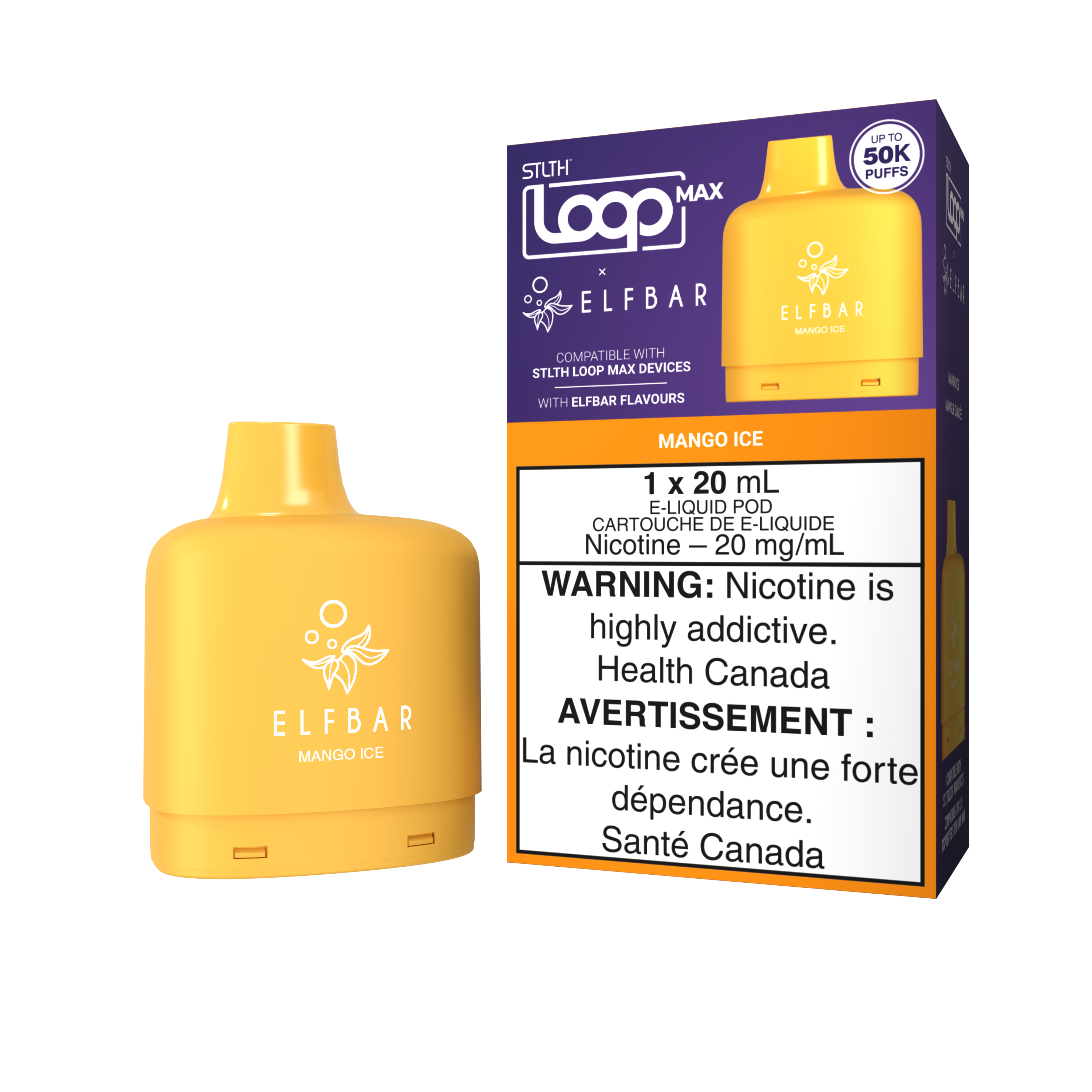 STLTH LOOP MAX X ELFBAR POD PACK - Mango Ice