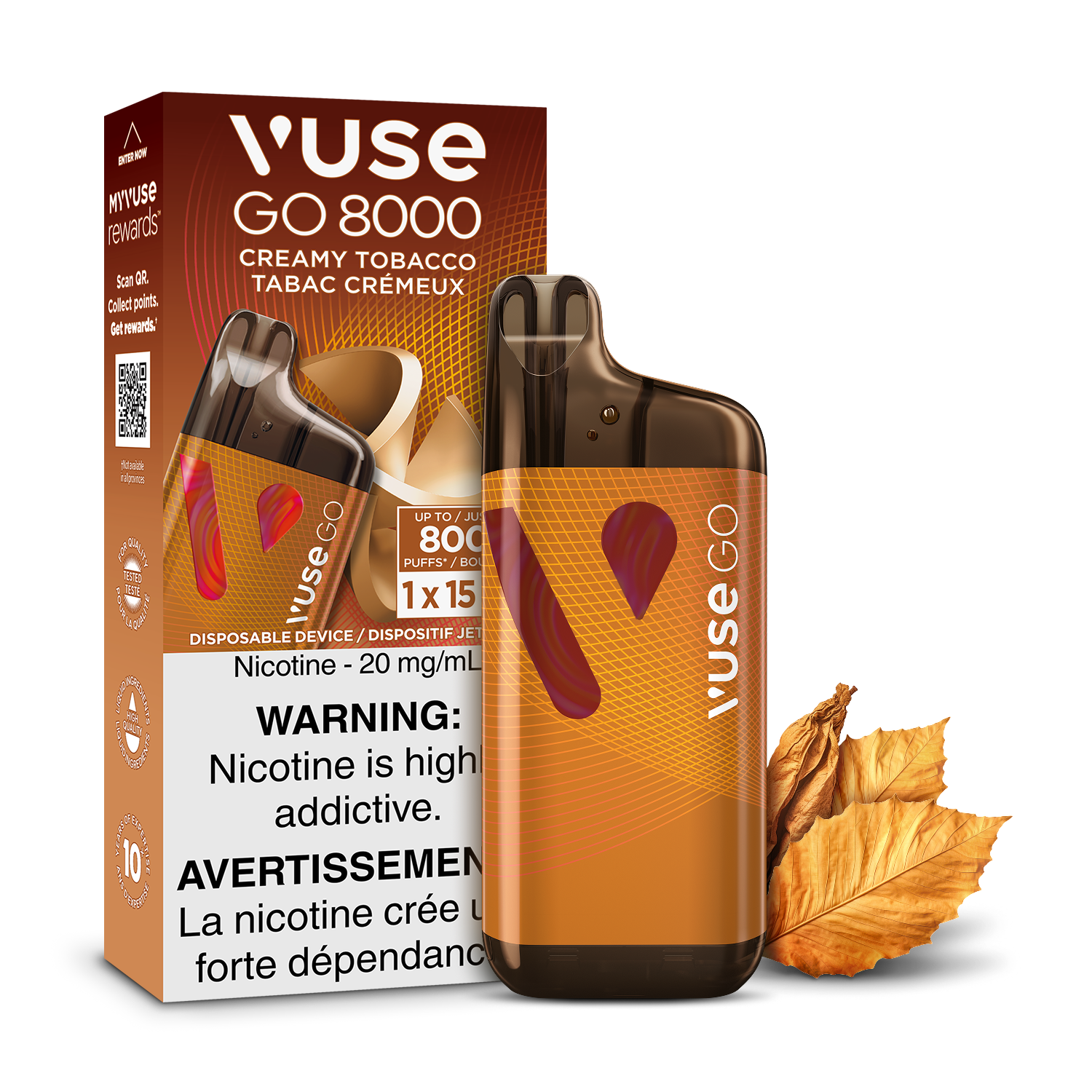 Vuse Go 8K - Creamy Tobacco