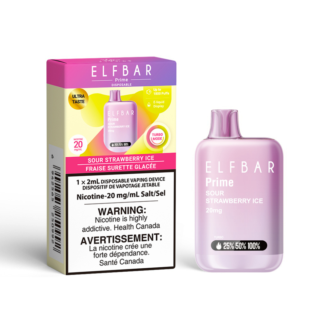 ELFBAR Prime 1800 - Sour strawberry ice