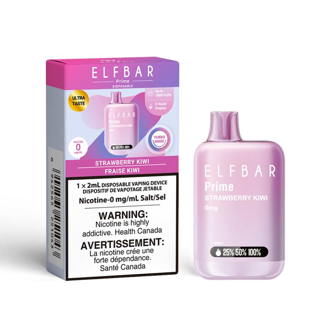 ELFBAR Prime 1800 Zero Nicotine - Strawberry kiwi