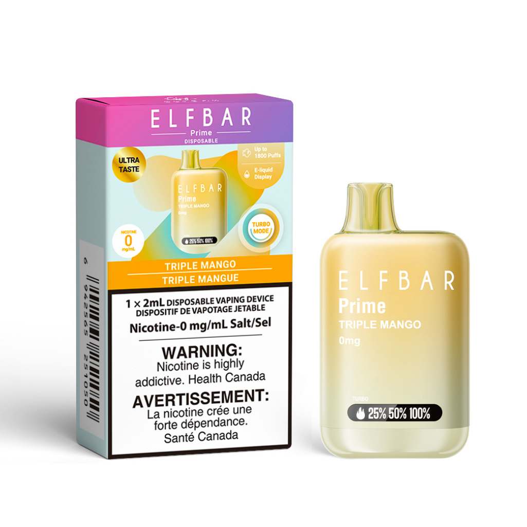 ELFBAR Prime 1800 Zero Nicotine - Triple mango