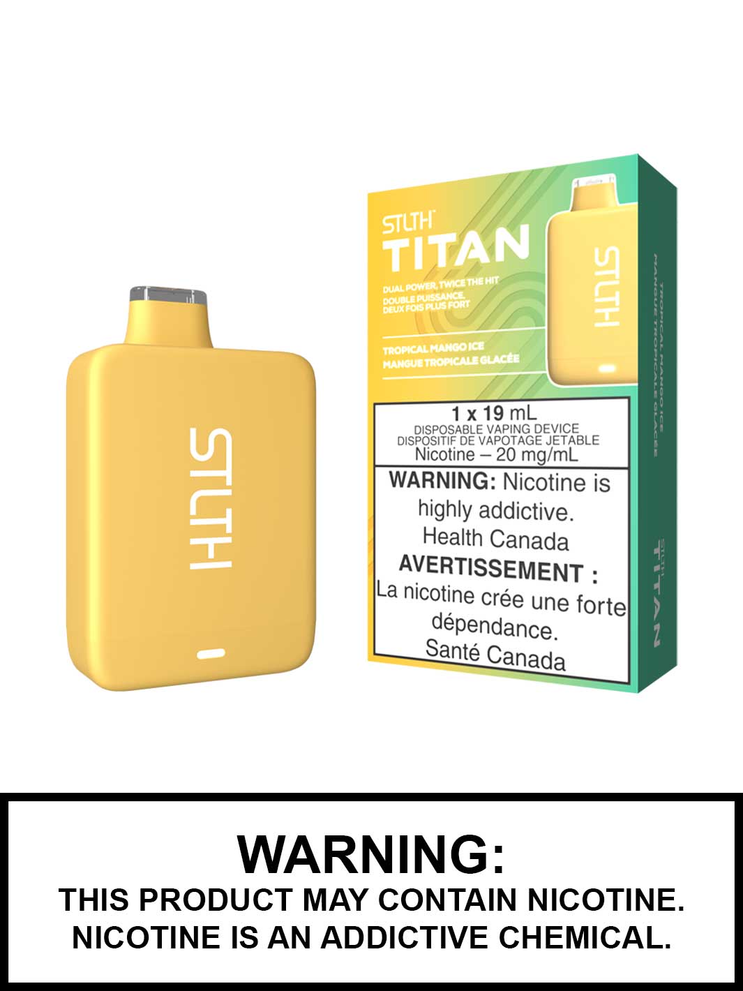 STLTH TITAN 10K Tropical Mango ice