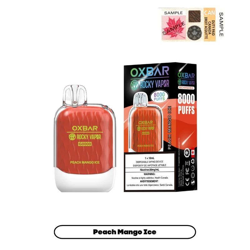 OXBAR 8000 PEACH MANGO ICE