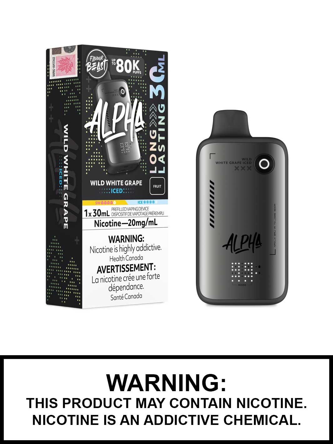 FB ALPHA 80K - Wild White Grape Iced