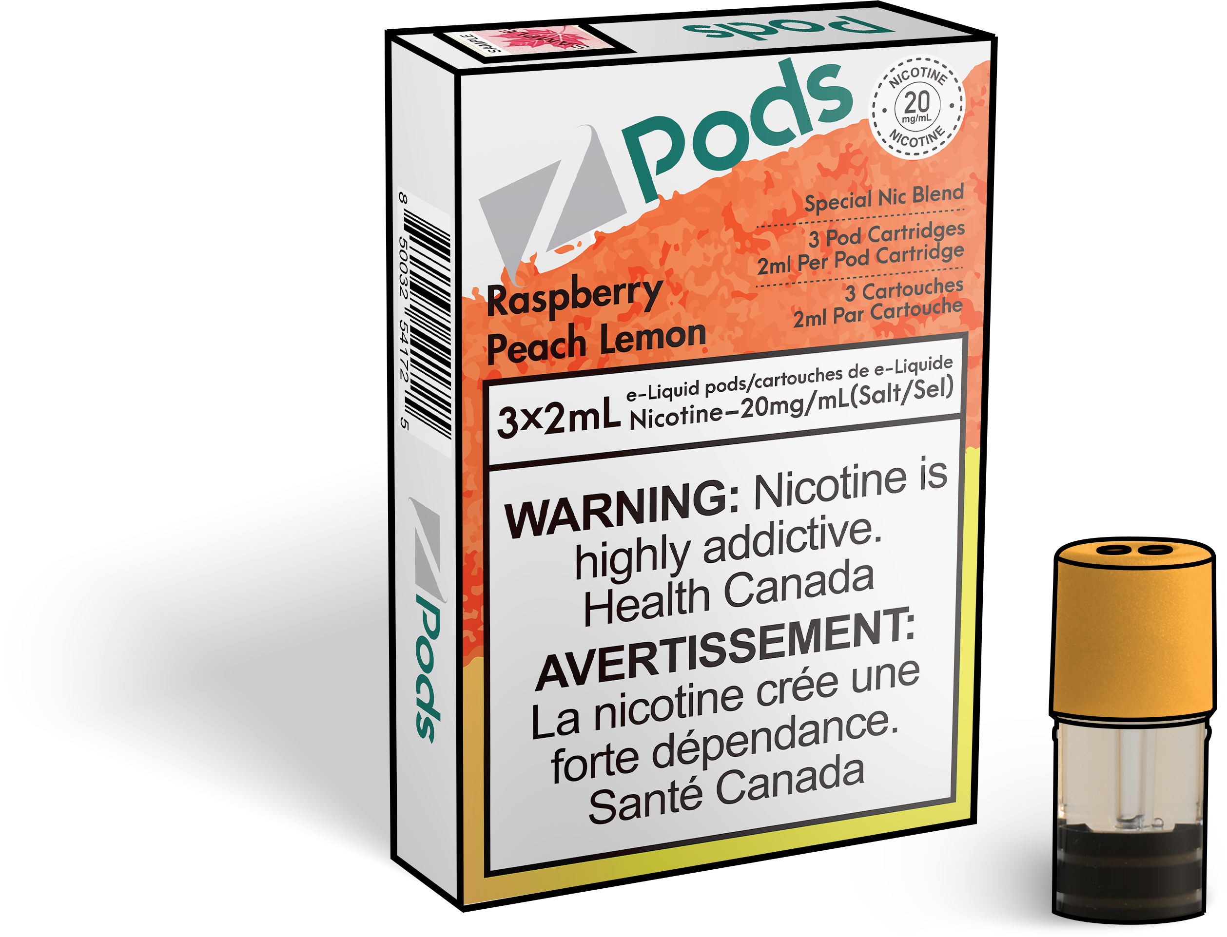 Z Pods-Raspberry Peach Lemon