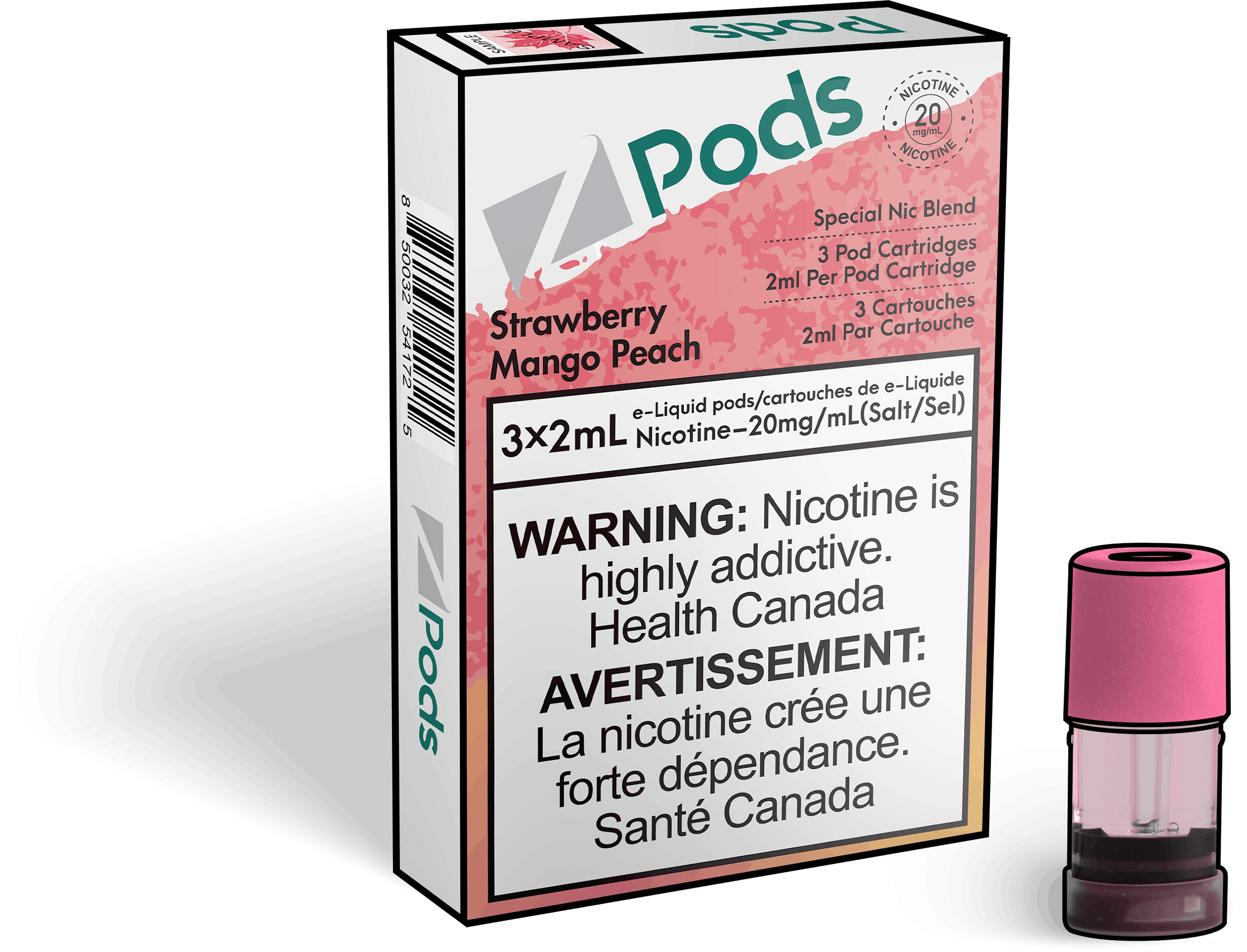 Z Pods-Strawberry Mango Peach