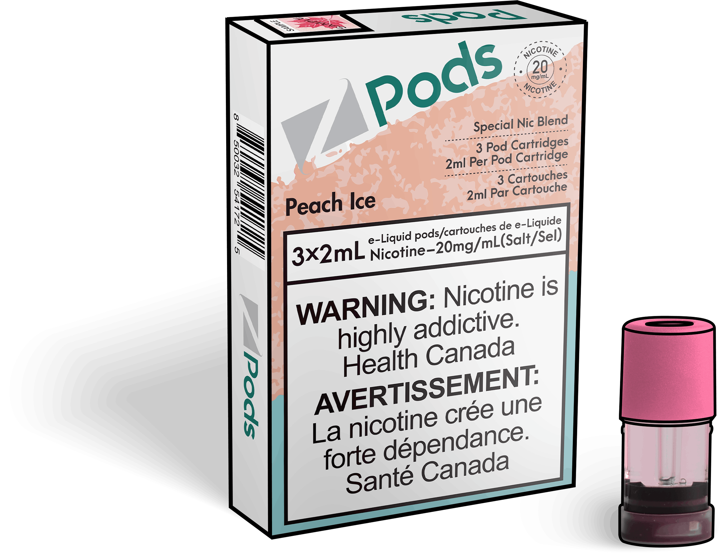 Z Pods-Multi Peach Ice