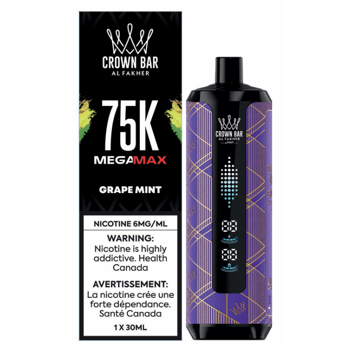 AL FAKHER CROWN BAR 75K Grape Mint