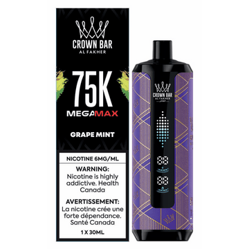 AL FAKHER CROWN BAR 75K Grape Mint