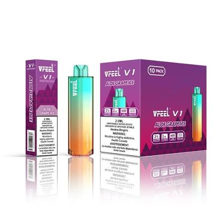 VFEEL V1 6000 Puffs - Aloe Grape Ice