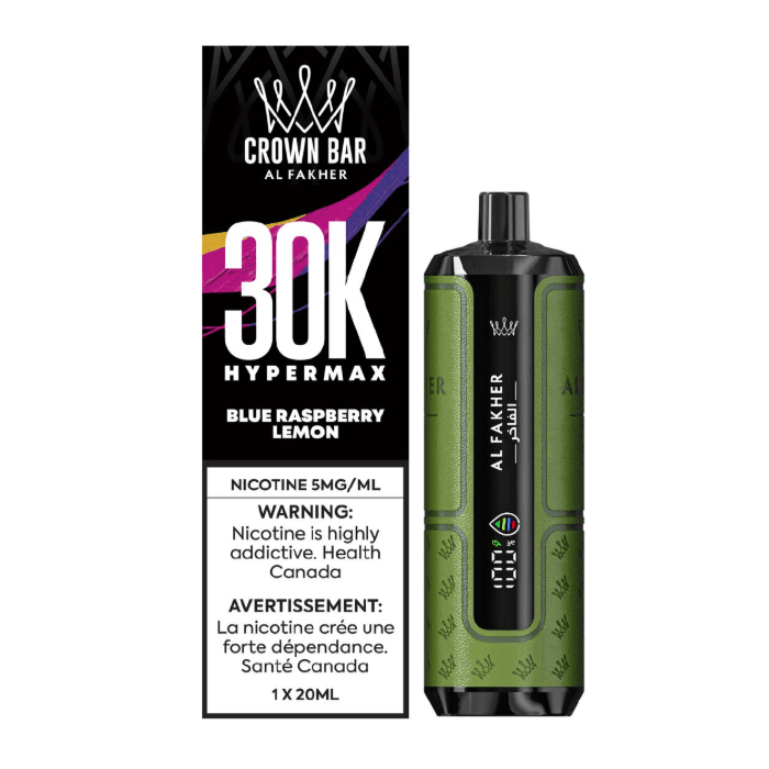 BLUE RASPBERRY LEMON - AL FAKHER CROWN BAR DISPOSABLE VAPE 30K