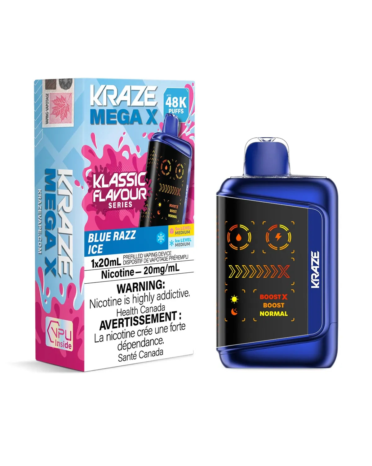 KRAZE MEGA 48K - Blue Razz Ice