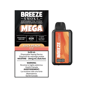 BREEZE MEGA 60k- Juicy peach ice