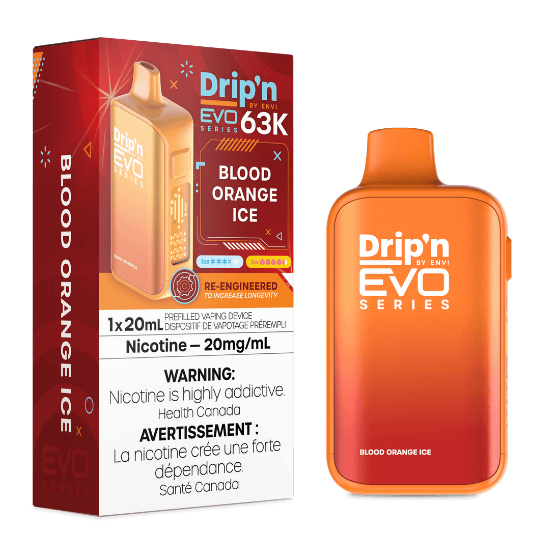 DRIP’N 63K –  BLOOD ORANGE ICE