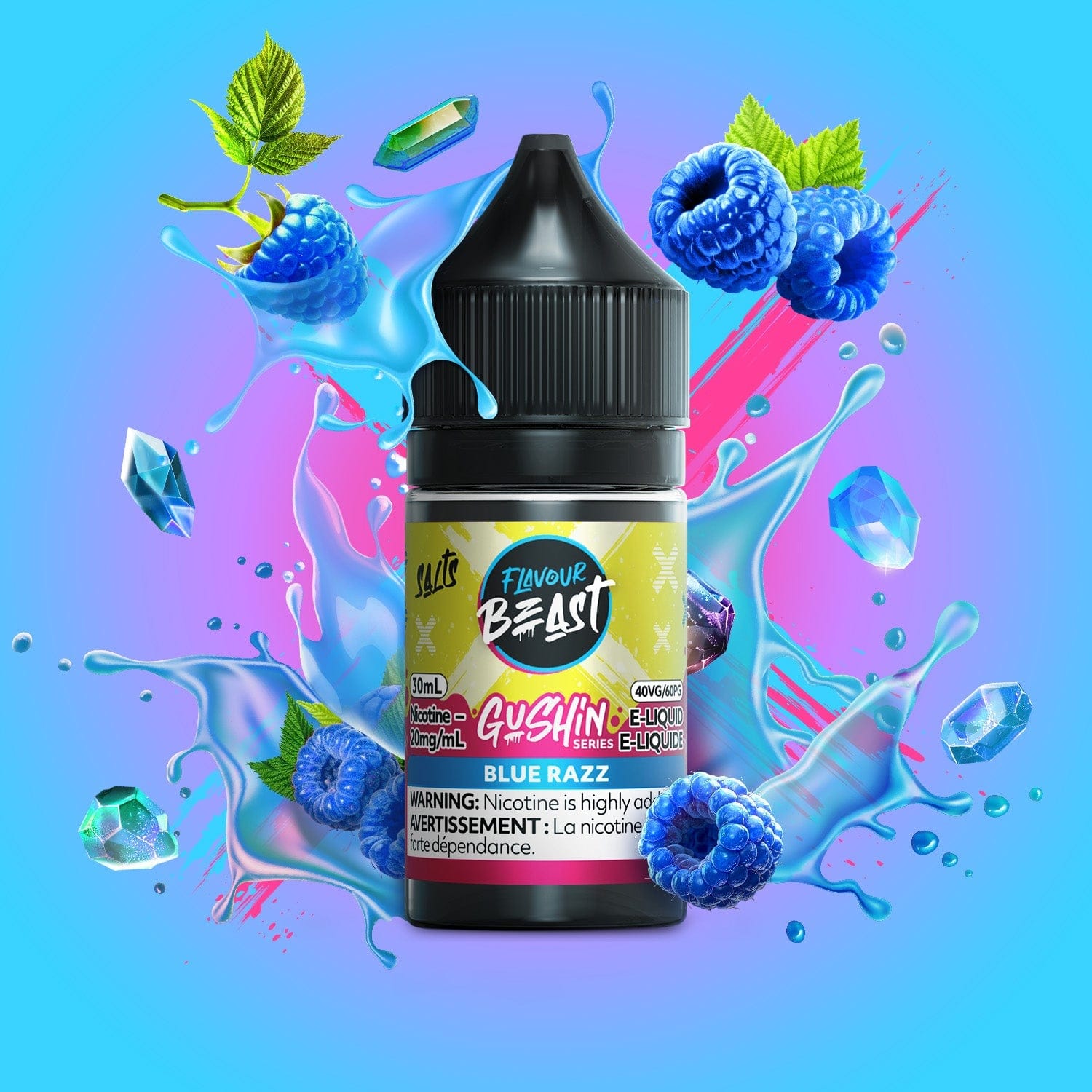 Flavour Beast Gushin - Blue Razz