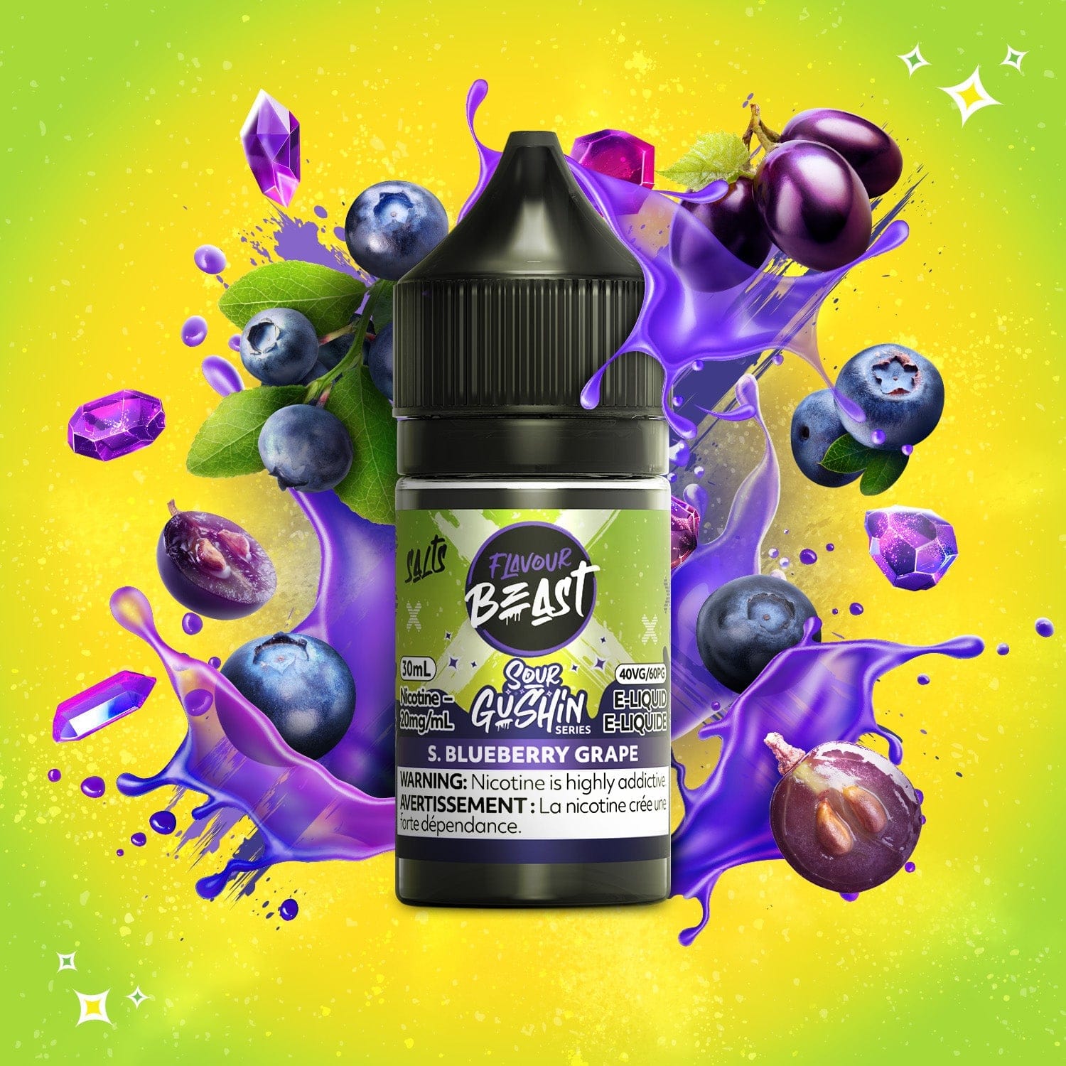 Flavour Beast Gushin - Sour Blueberry Grape