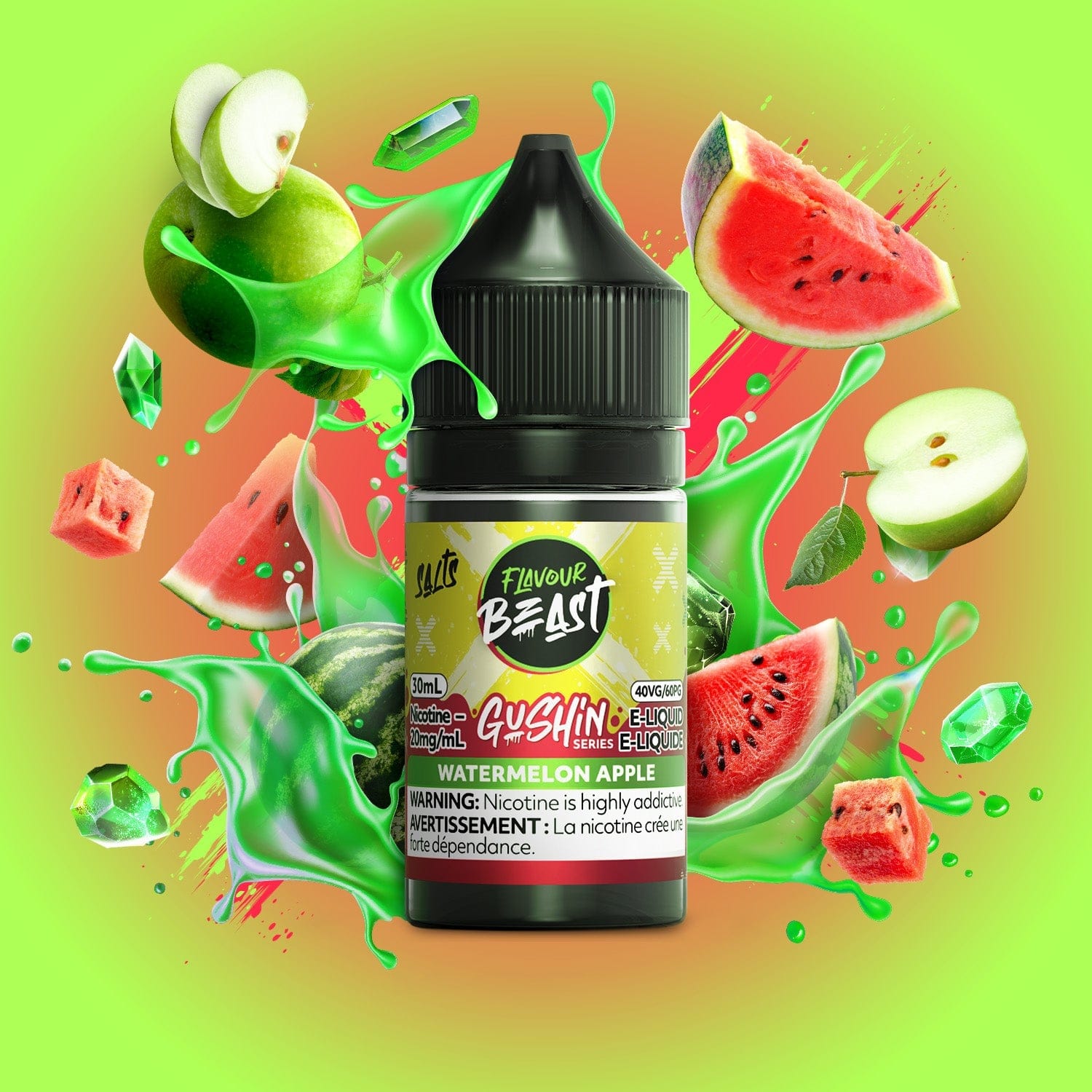 Flavour Beast Gushin - Watermelon Apple