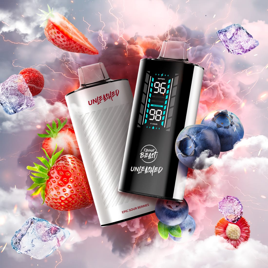 FLAVOUR BEAST UNLEASHED DCP 20k SOUR BERRIES