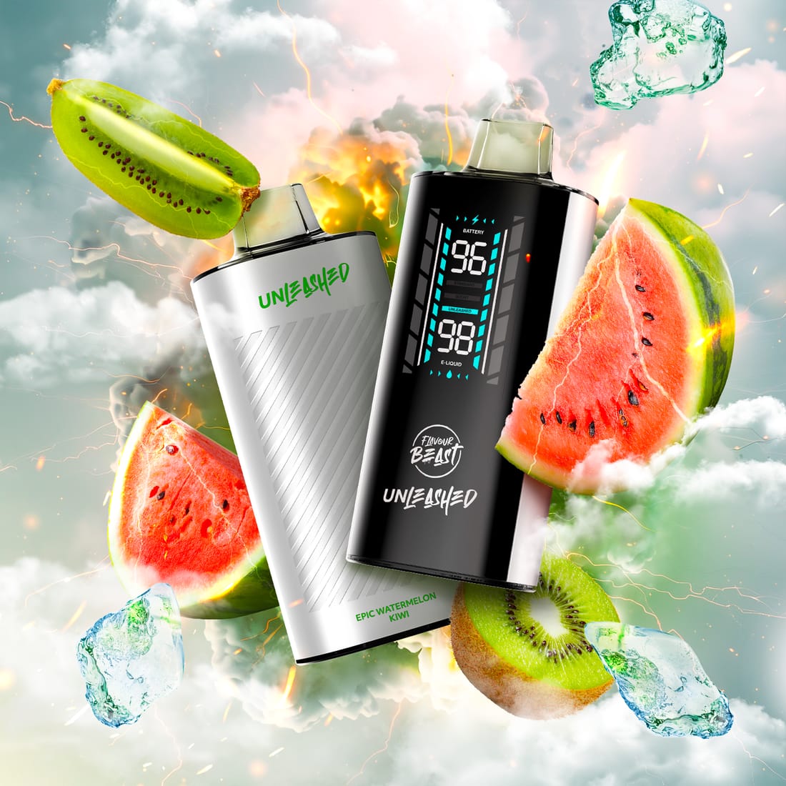 FLAVOUR BEAST UNLEASHED DCP 20k WATERMELON KIWI