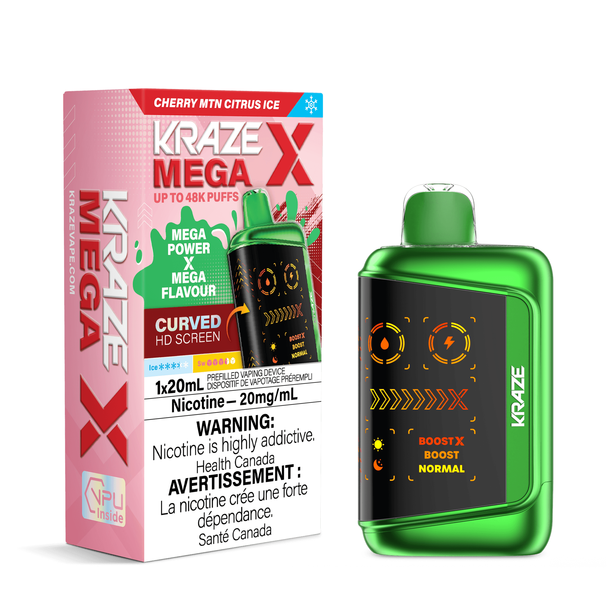KRAZE MEGA 48K - CHERRY MTN CITRUS ICE