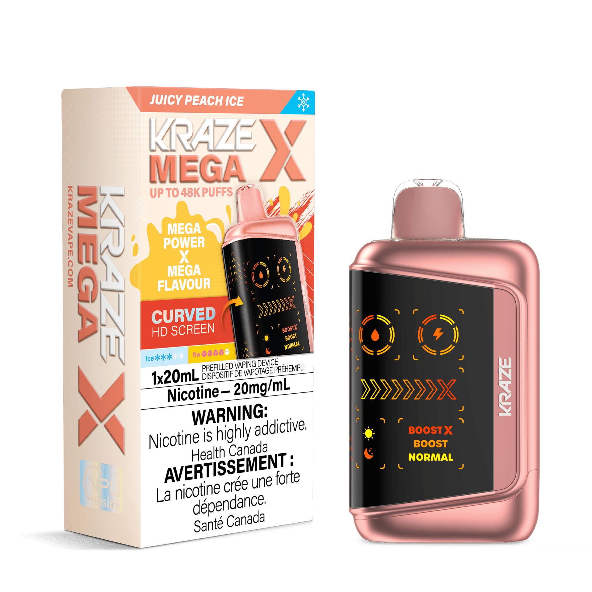 KRAZE MEGA 48K - JUICY PEACH ICE
