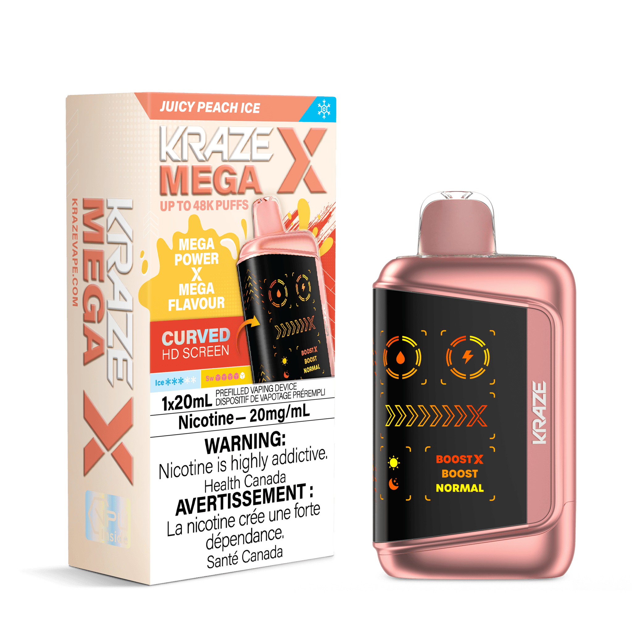 KRAZE MEGA 48K - JUICY PEACH ICE