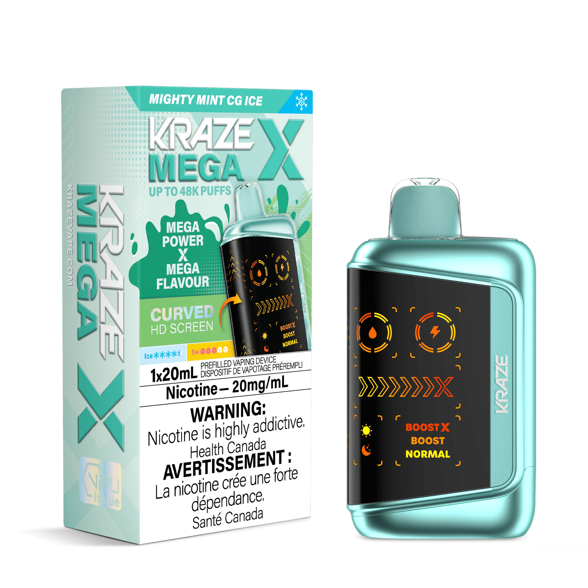 KRAZE MEGA 48K - MIGHTY MINT CG ICE