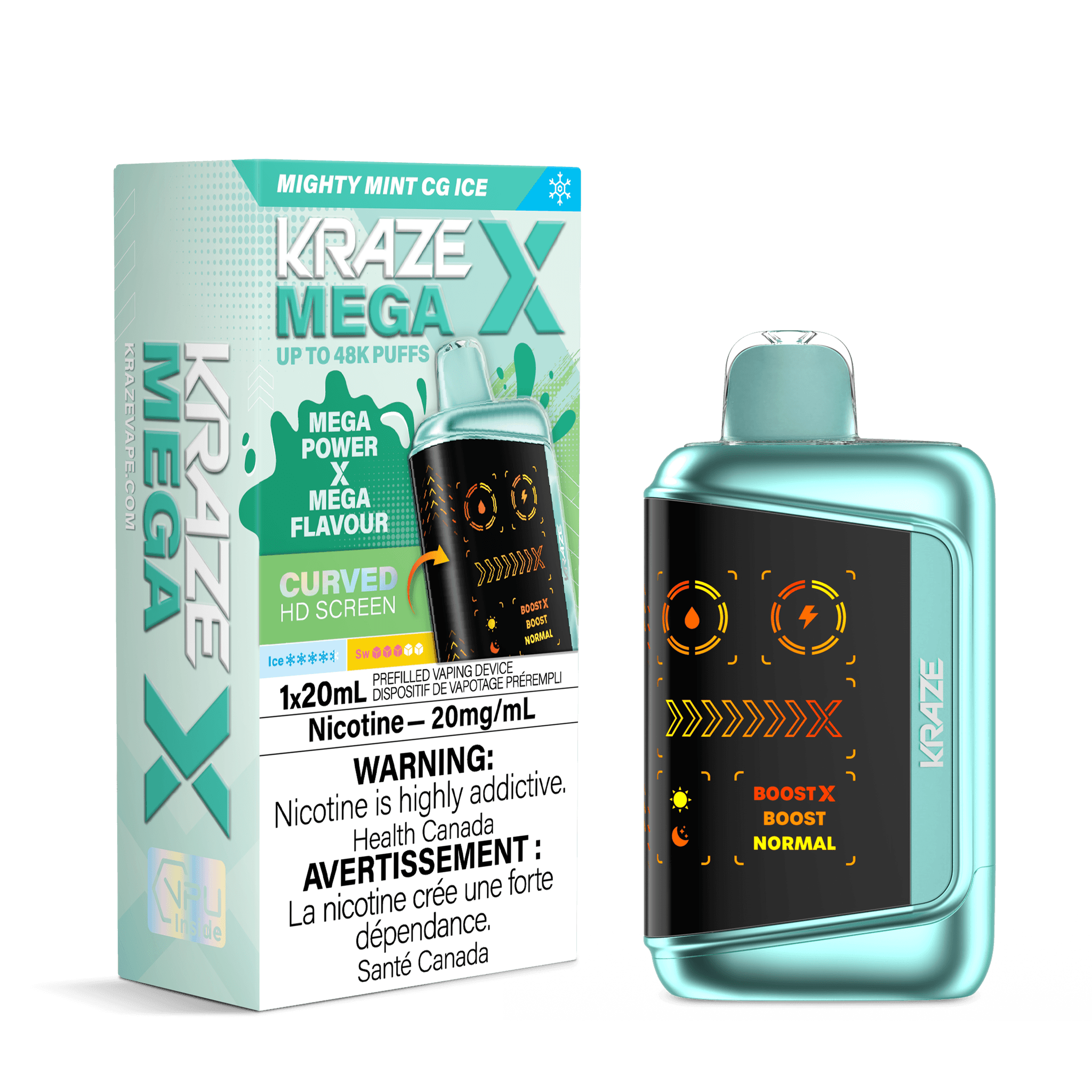 KRAZE MEGA 48K - MIGHTY MINT CG ICE