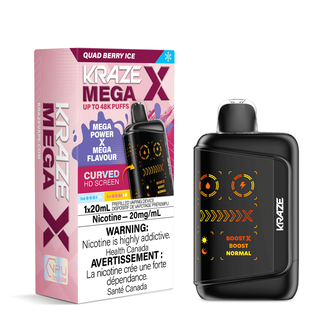 KRAZE MEGA 48K - QUAD BERRY ICE