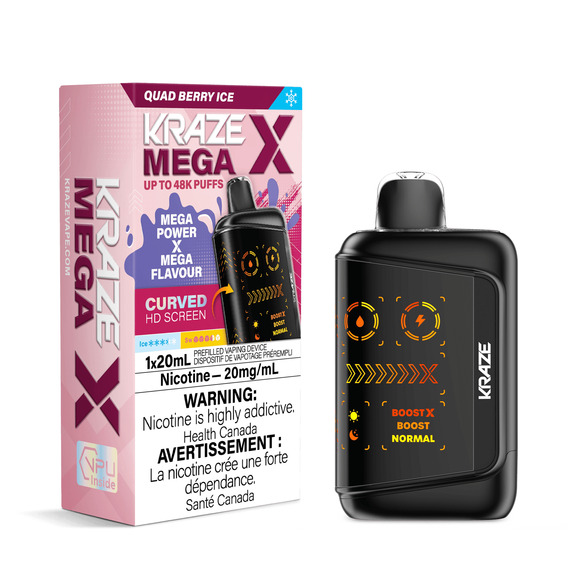 KRAZE MEGA 48K - QUAD BERRY ICE