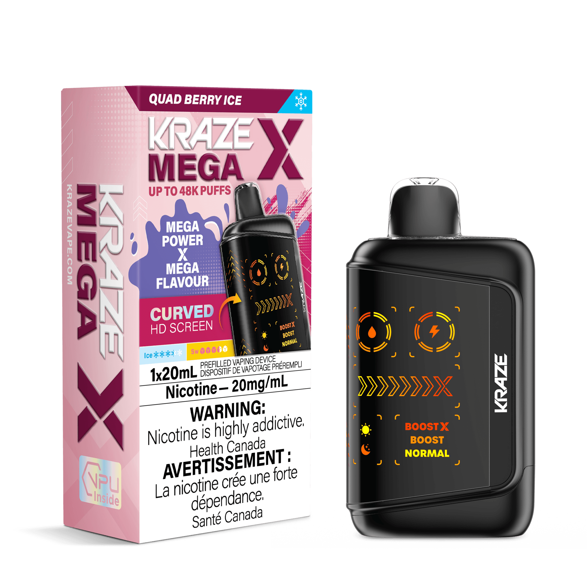 KRAZE MEGA 48K - QUAD BERRY ICE
