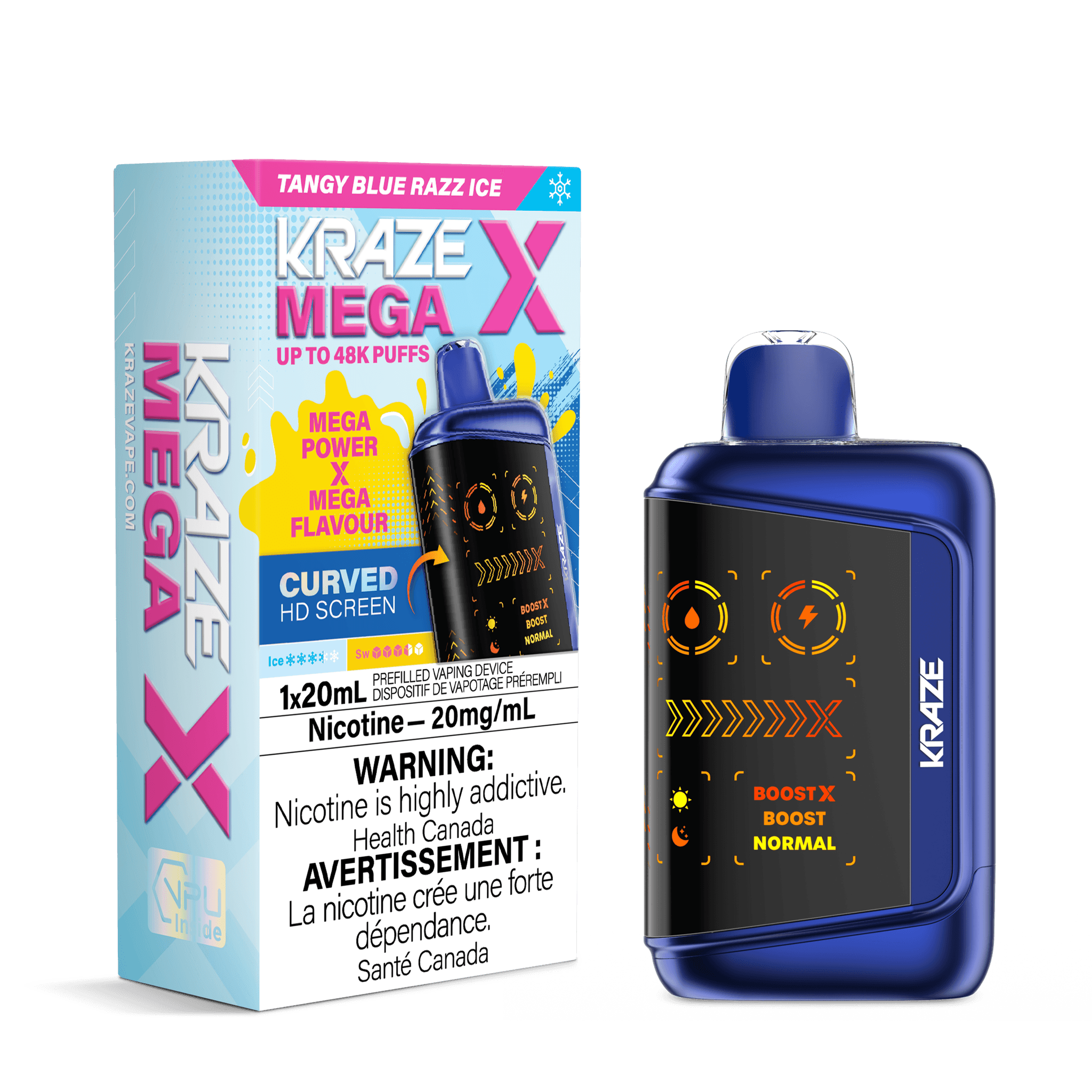 KRAZE MEGA 48K - TANGY BLUE RAZZ ICE