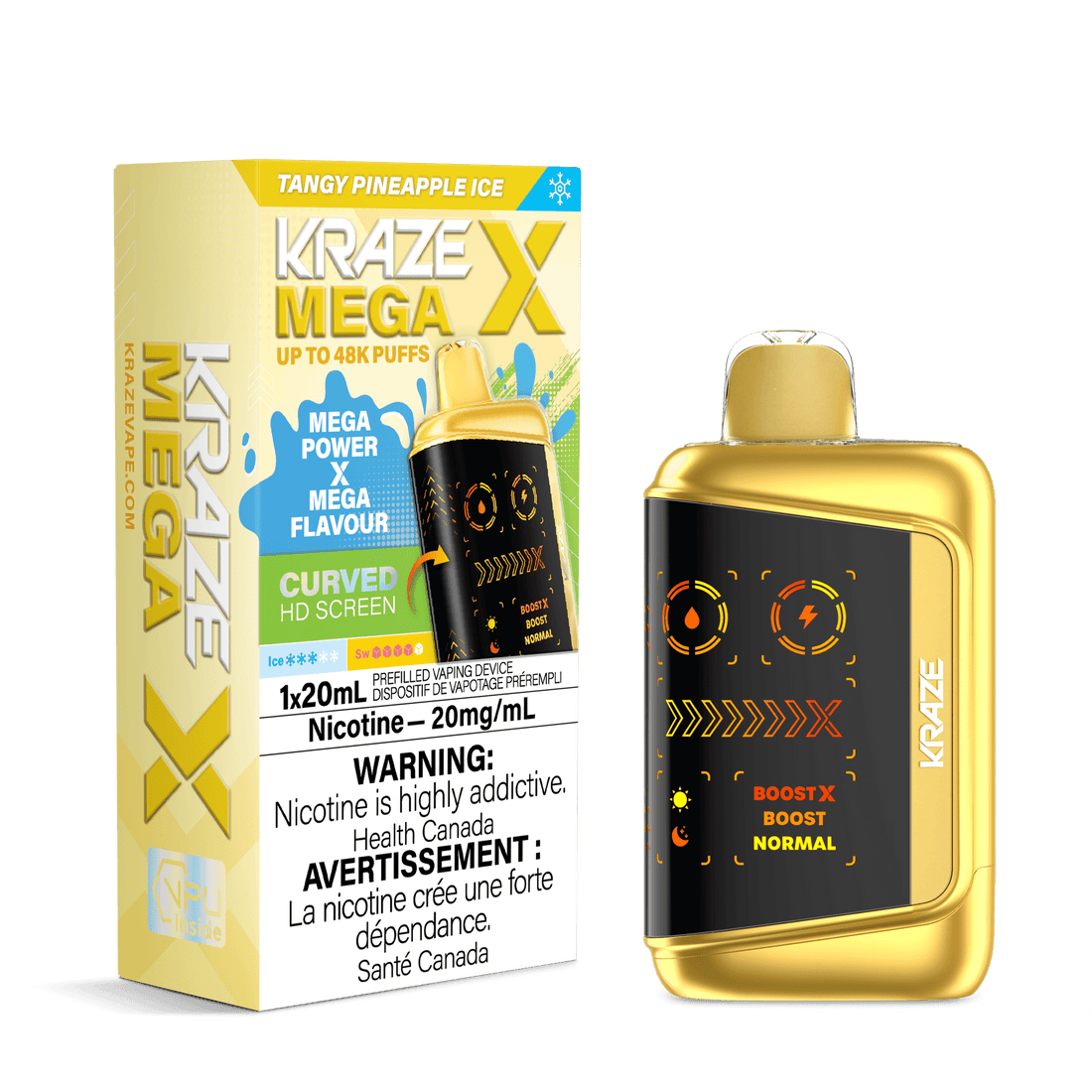 KRAZE MEGA 48K - TANGY PINEAPPLE ICE
