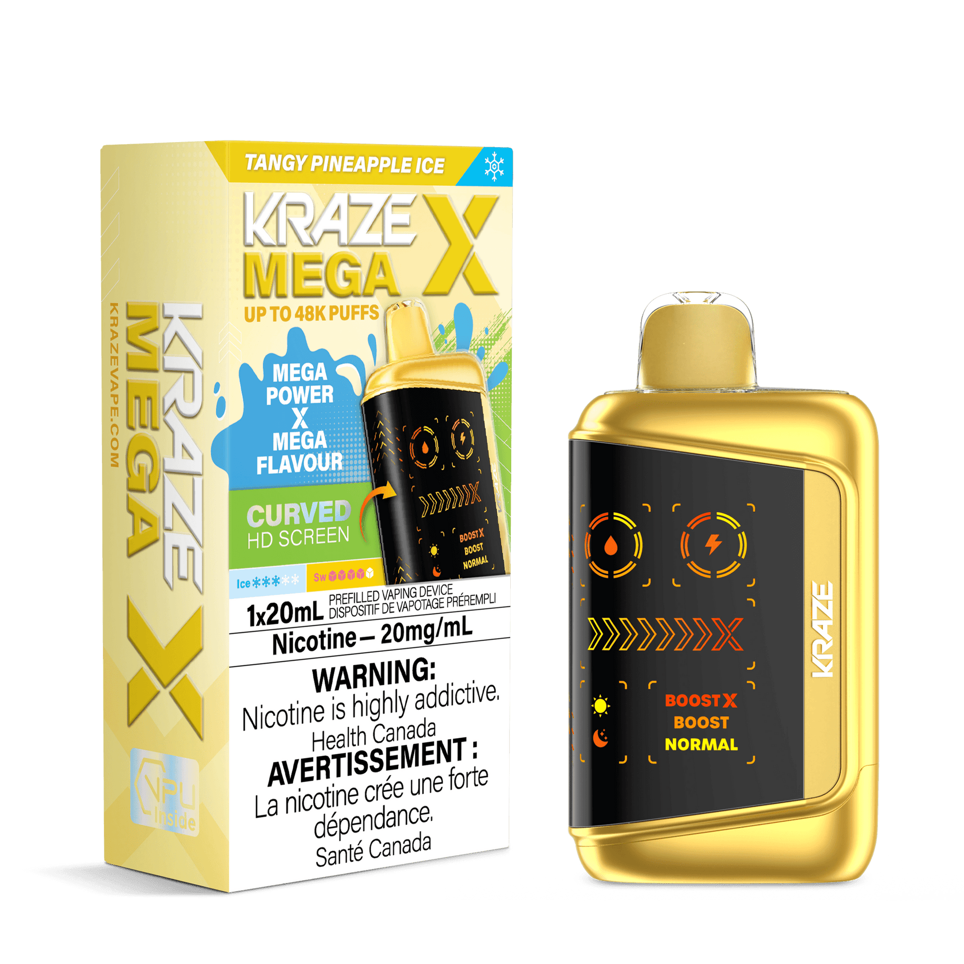 KRAZE MEGA 48K - TANGY PINEAPPLE ICE