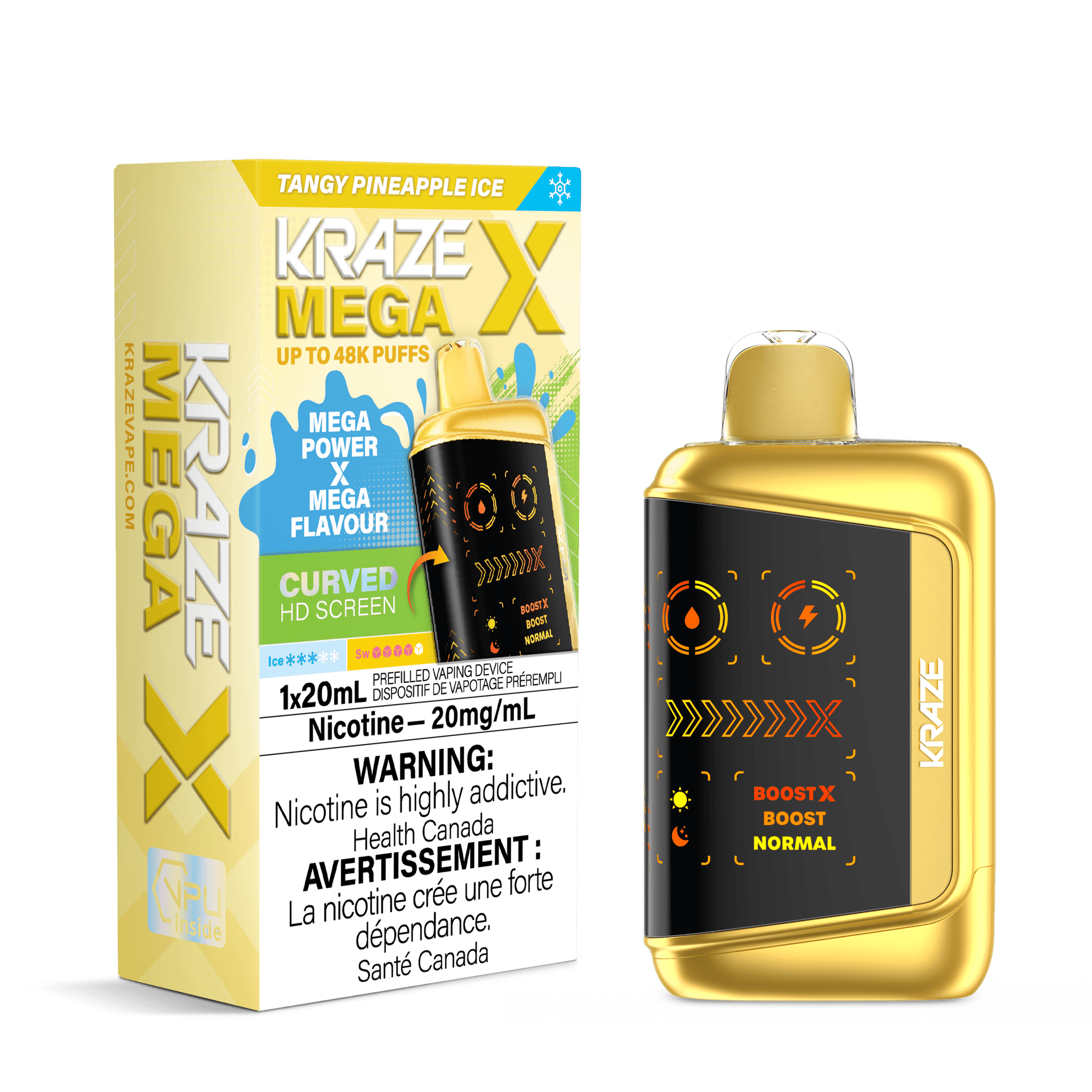 KRAZE MEGA 48K - TANGY PINEAPPLE ICE