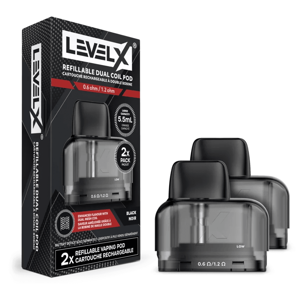 Level X Refillable Dual Coil Pod 2/Pk