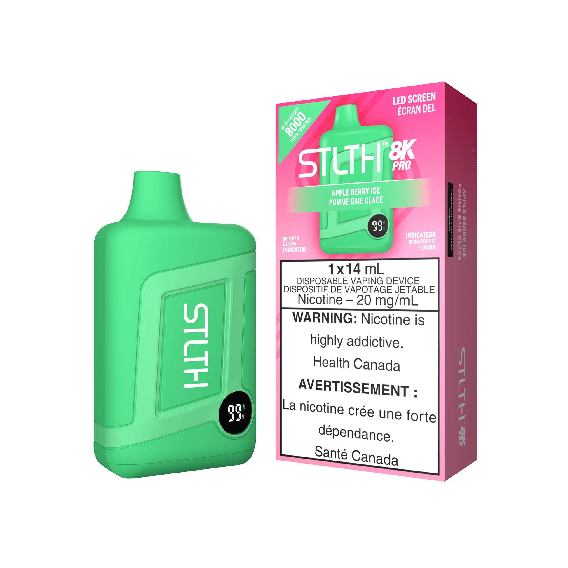 STLTH 8K PRO APPLE BERRY ICE