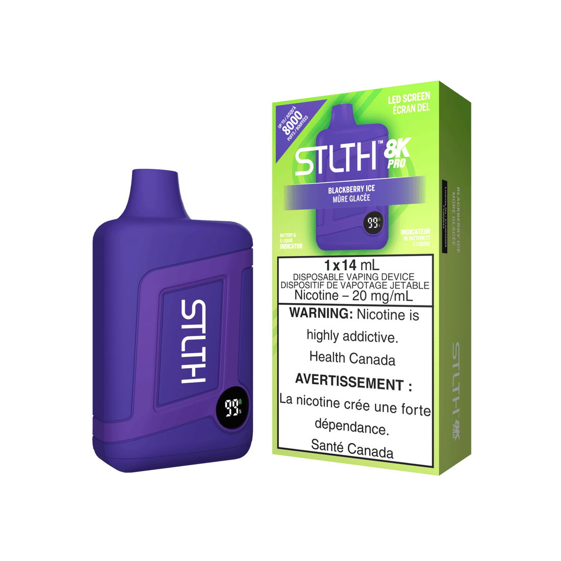 STLTH 8K PRO BLACKBERRY ICE