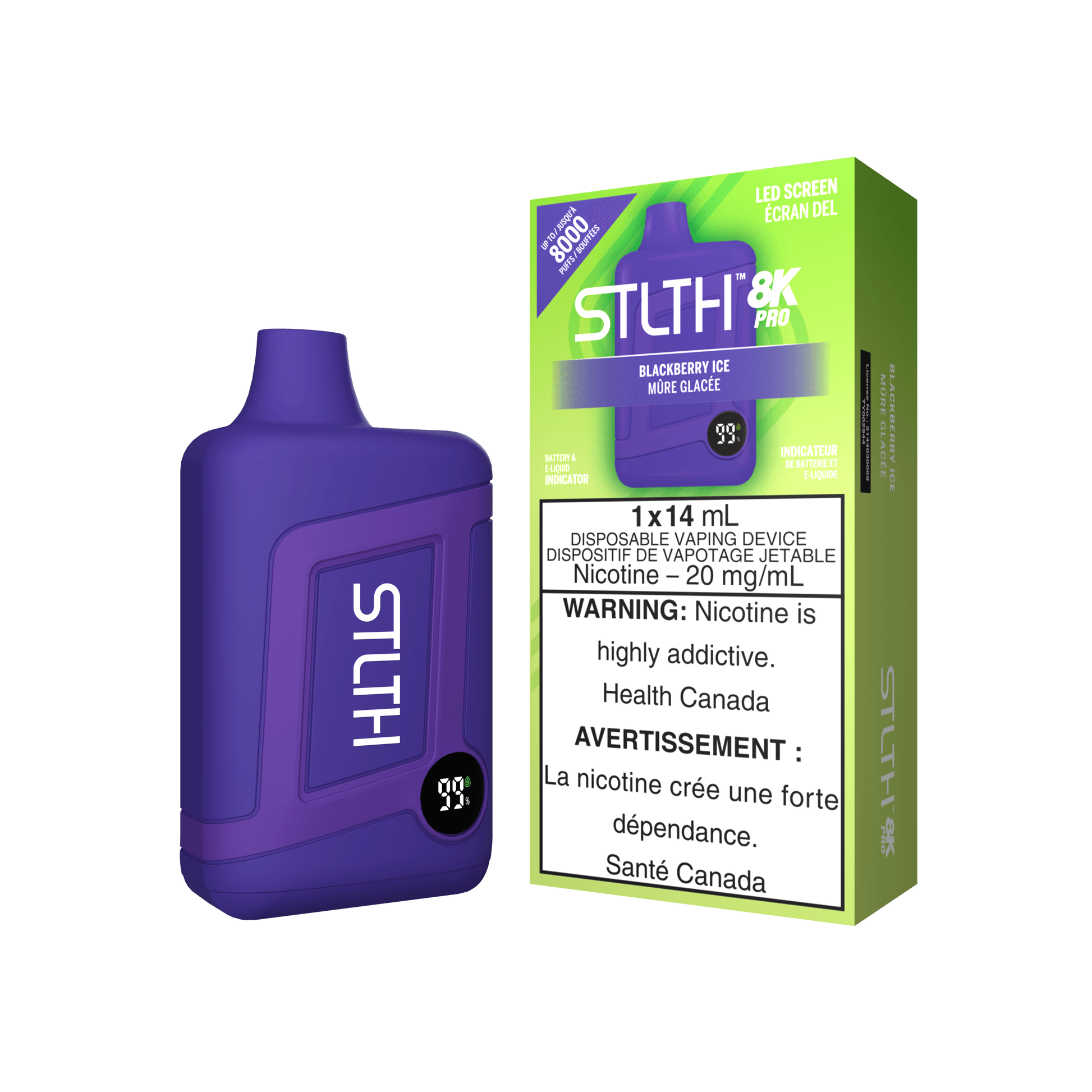 STLTH 8K PRO BLACKBERRY ICE